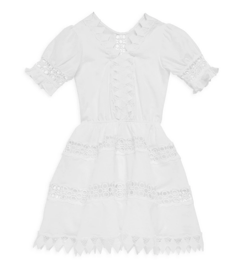 Little PEIXOTO Ora Dress in White | 4sisters1closet