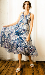 Guadalupe Design Celeste Dress in Blue