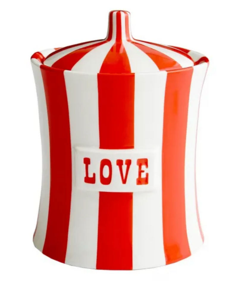 Jonathan Adler Love Canister in Red & White – 4Sisters1Closet Jonathan Adler Love Canister in Red & White – 4Sisters1Closet