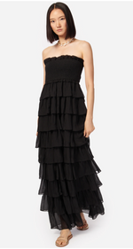Cami NYC Stella Chiffon Dress in Black