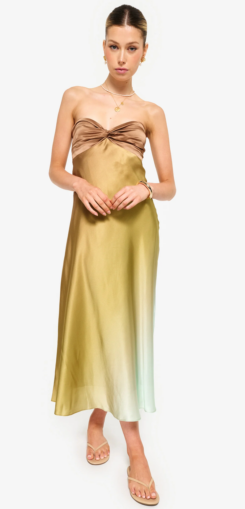 Aveiro Strapless Dress Oasis Ombre Aveiro Strapless Dress Oasis Ombre