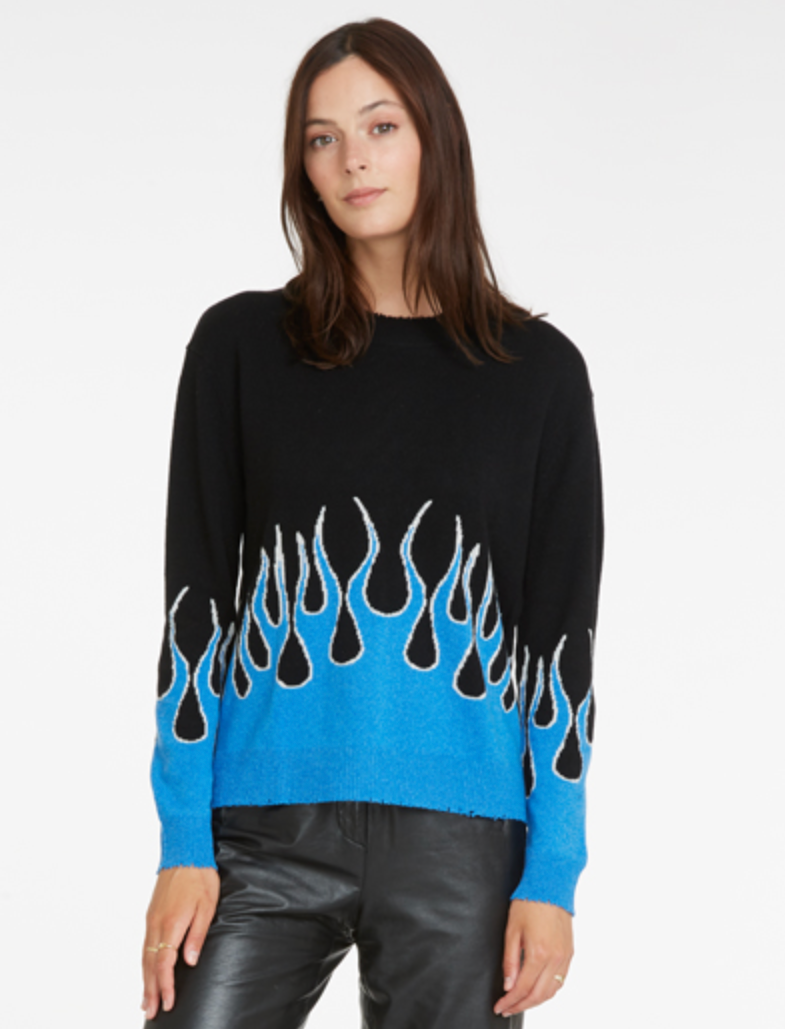 Autumn Cashmere Distressed Flame Crew 4sisters1closet 4Sisters1Closet