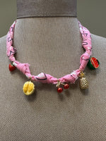 La Blonde Aux Bijoux Cotton Bandana  5 Charms