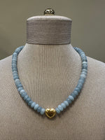 La Blonde Aux Bijoux Rainbow Love Necklace with Heart