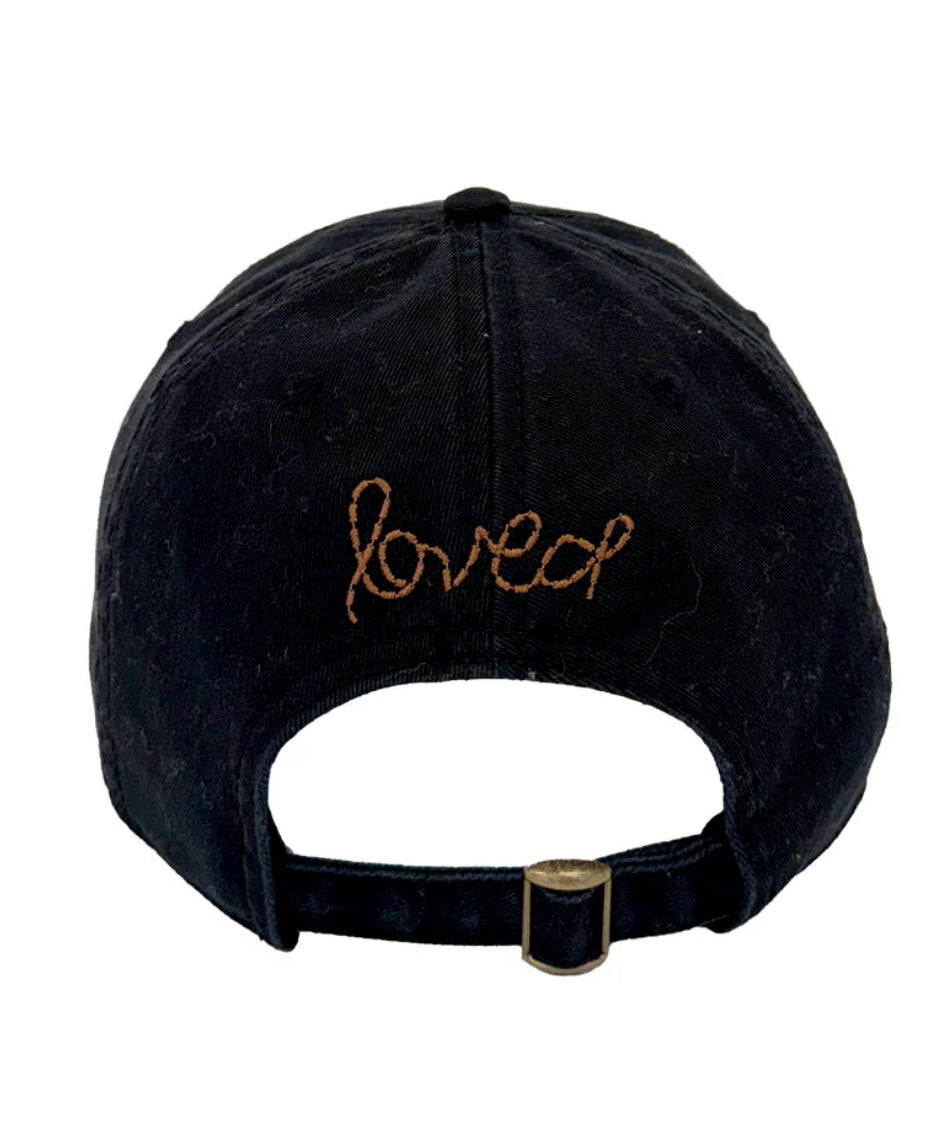 Kerri Rosenthal Imperfect Heart Hat in Black/Brown  display picture 1