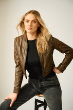 Mauritius Kamaryn Crop Bomber Jacket | 4sisters1closet