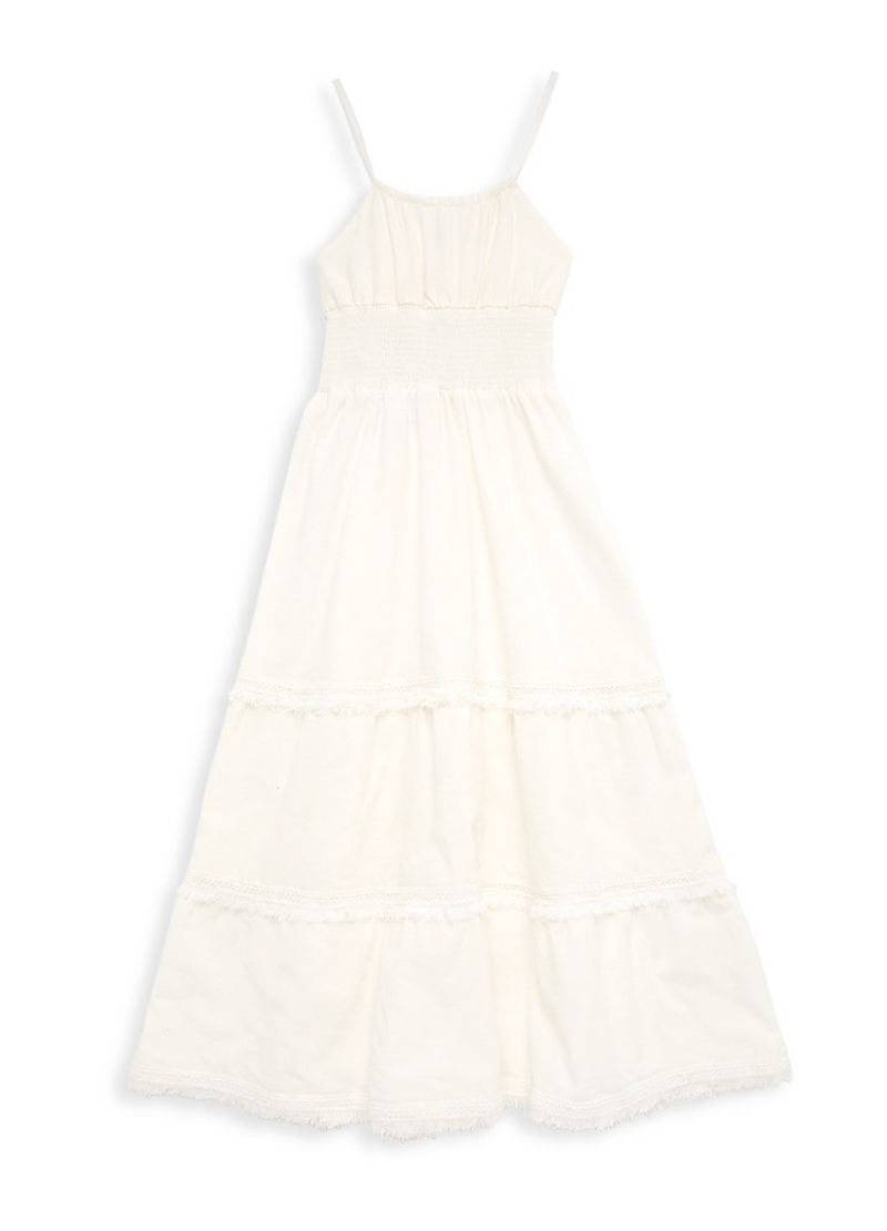 Little Peixoto Anais Maxi Dress  in White | 1sisters1closet