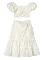 Little Peixoto Valentina Skirt Set in White