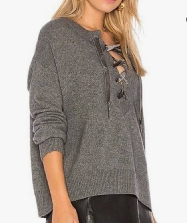 Rails olivia lace up on sale sweater