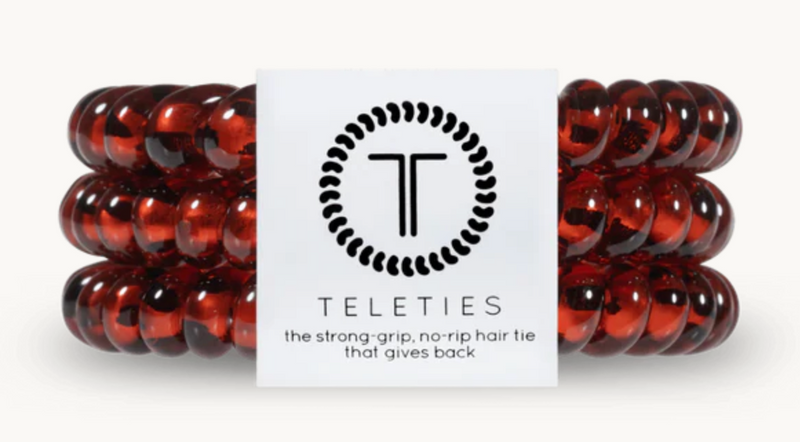 Teleties Strong-grip, No-rip Hair Tie That Gives Back! SMALL