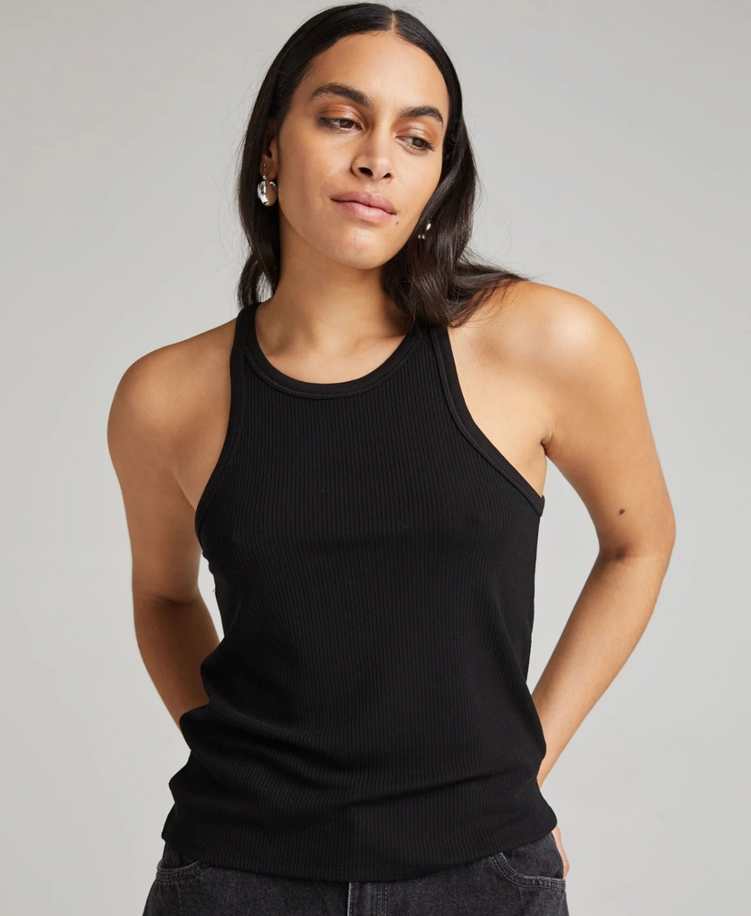 RicherPoorer Vintage Rib Tank in Black | 4sisters1closet