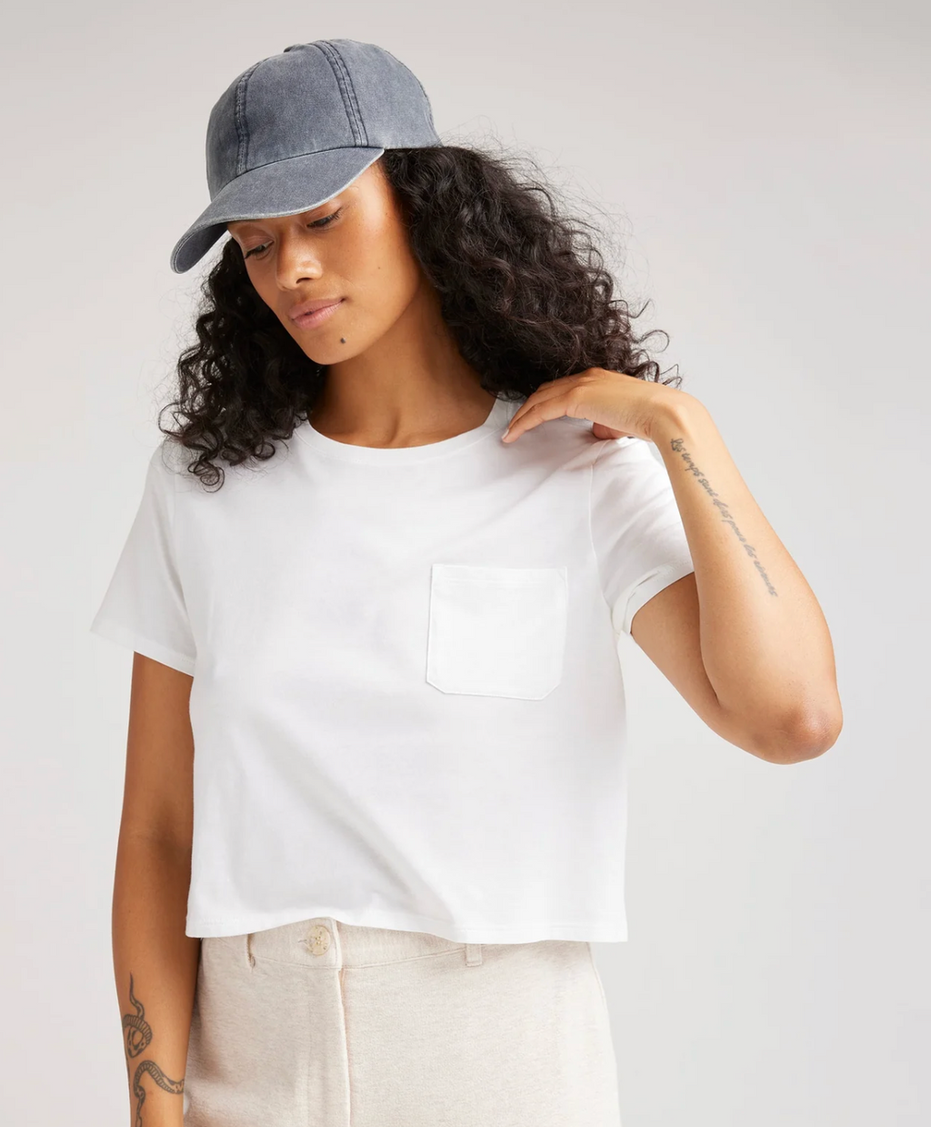 RicherPoorer Pima Boxy Crop Tee | 4sisters1closet