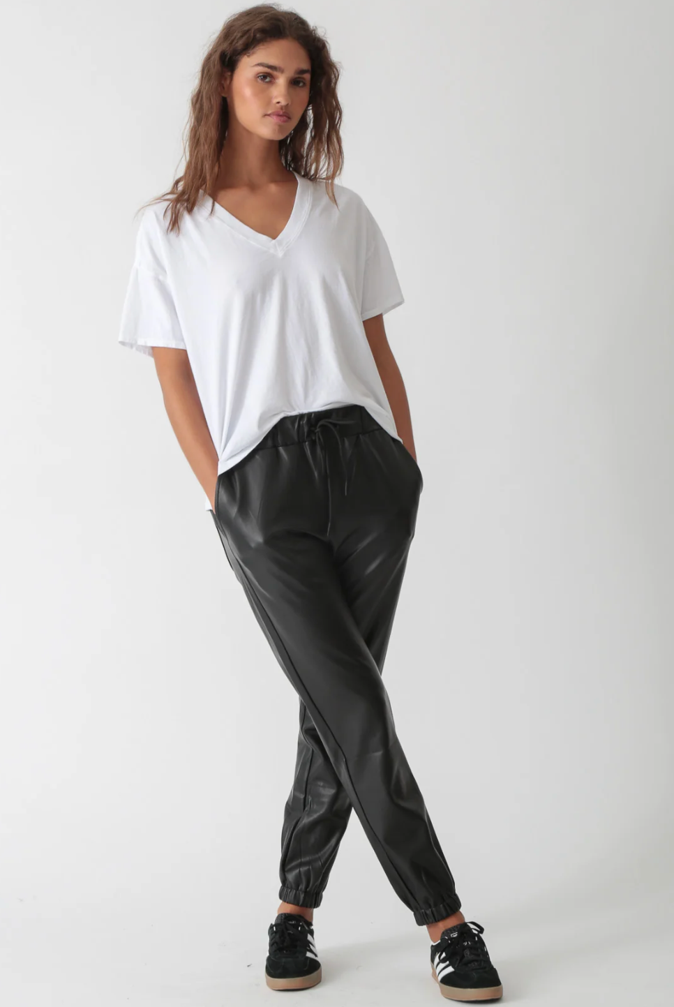 Electric & Rose Downtown Pant Leather Onyx | 4sisters1closet