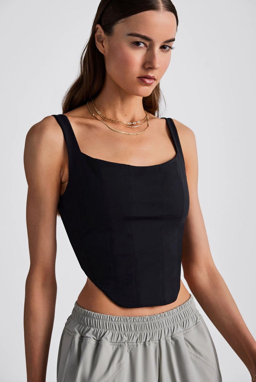 IN/ONE Kira Sport Corset in Black | 4sisters1closet