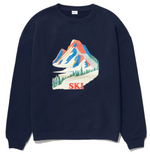 KULE The Oversized Alps Sweatshirt in Navy