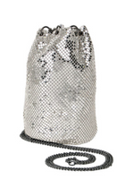 Whiting & Davis Mini Bucket Bag with Adjustable Chain Pouch