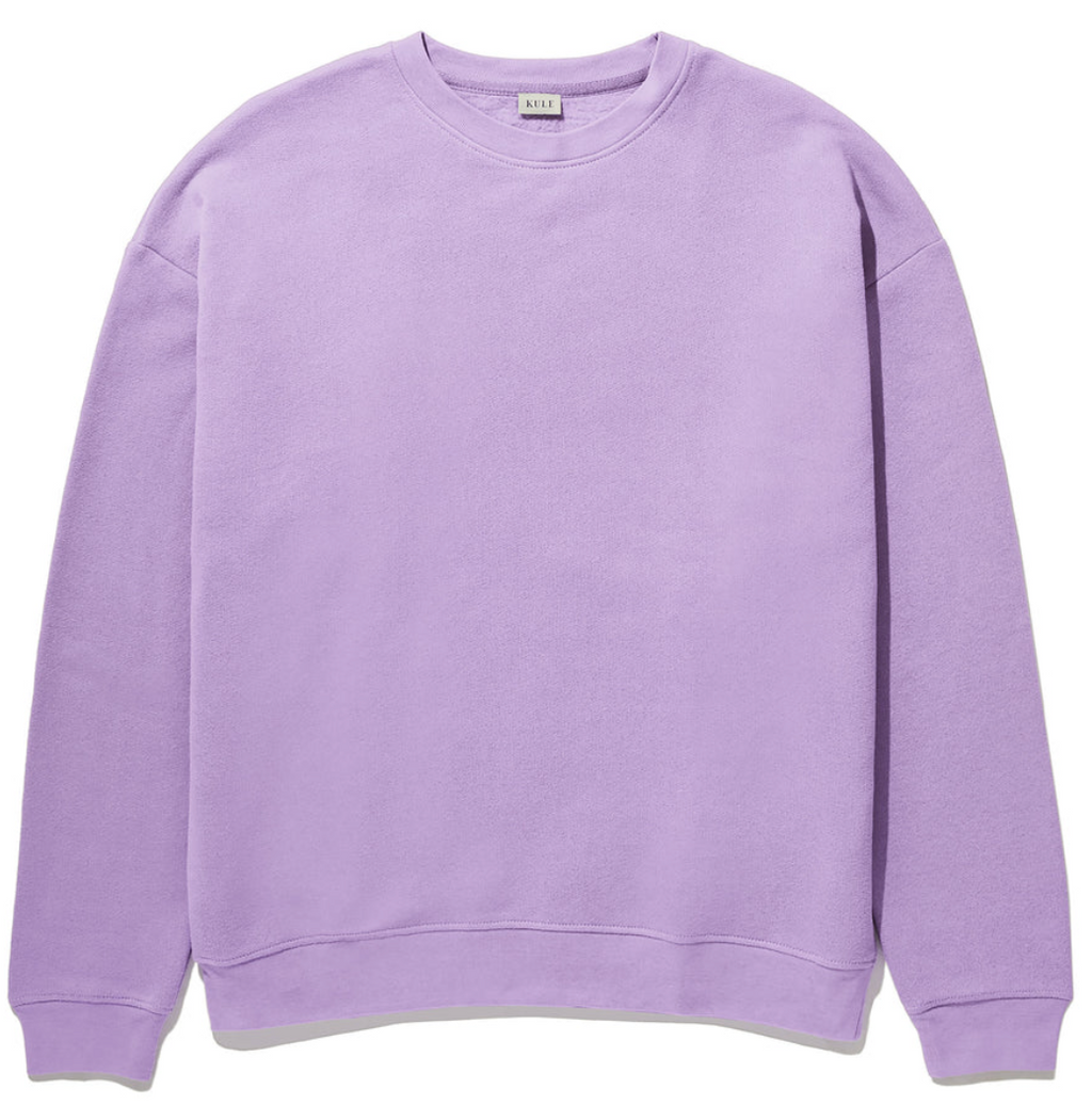 KULE The Oversized Spongee Sweatshirt Lilac | 4sisters1closet