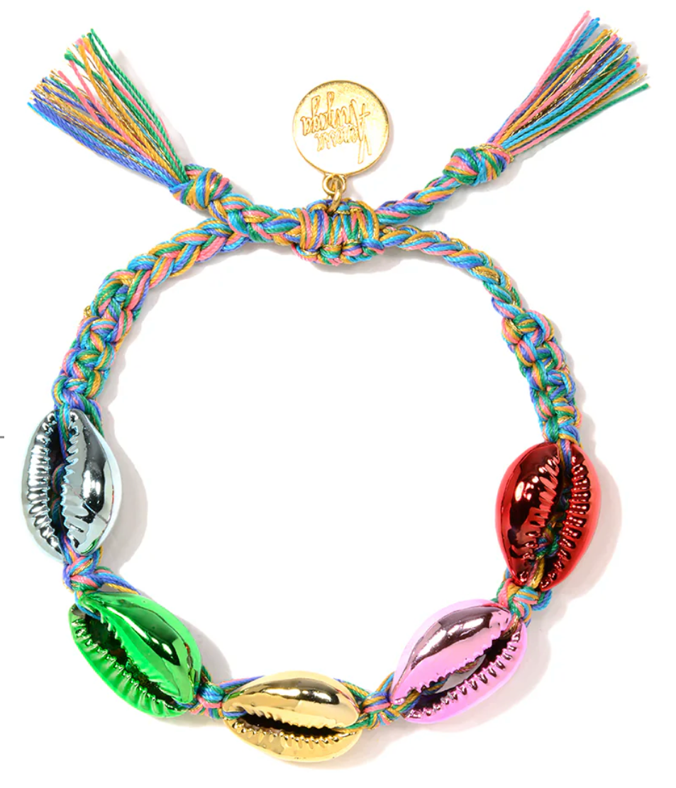 Vanessa Arizaga Rainbow Metallic Shell Bracelet  | 4sisters1closet