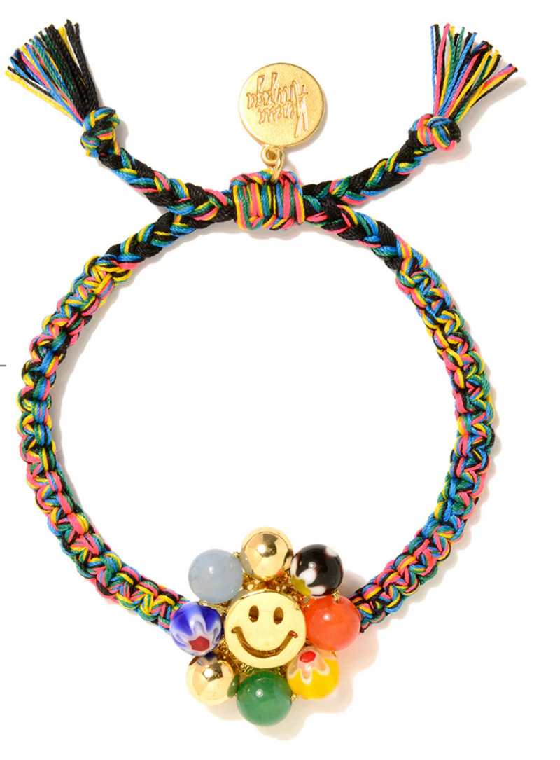 Vanessa Arizaga Golden Daisy Bracelet Rainbow