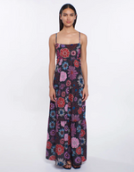 Peixoto Lori Maxi Dress in Black Botanical