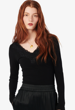 CAMI NYC Rooney Rib Knit Top in Black