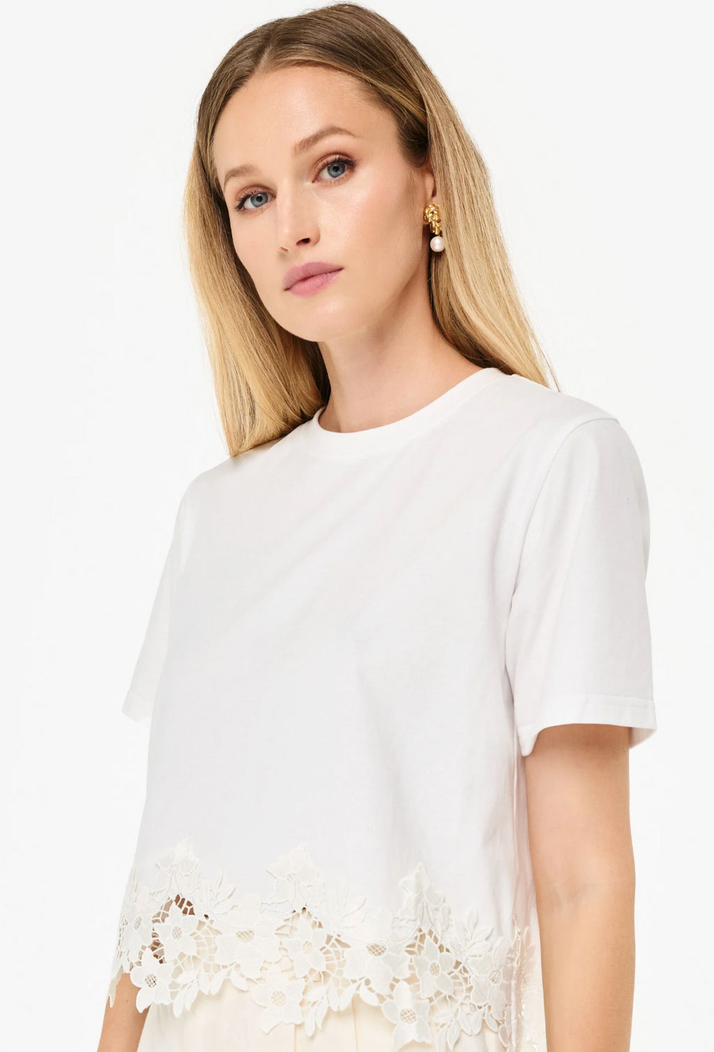 CAMI NYC-Keanu Cotton Tee White | 4sisters1closet