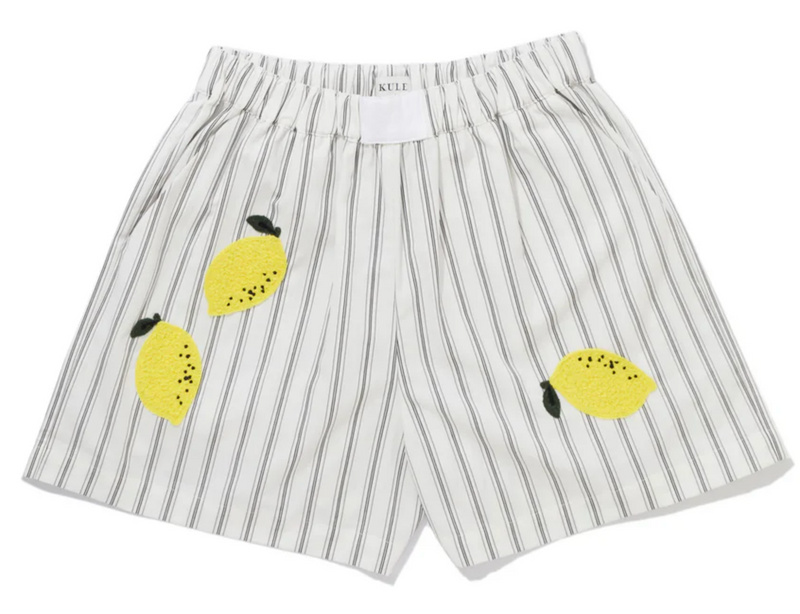 KULE  The Limon  White/Black Shorts | 4sisters1closet