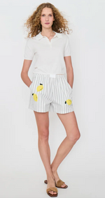 KULE  The Limon  White/Black Shorts | 4sisters1closet