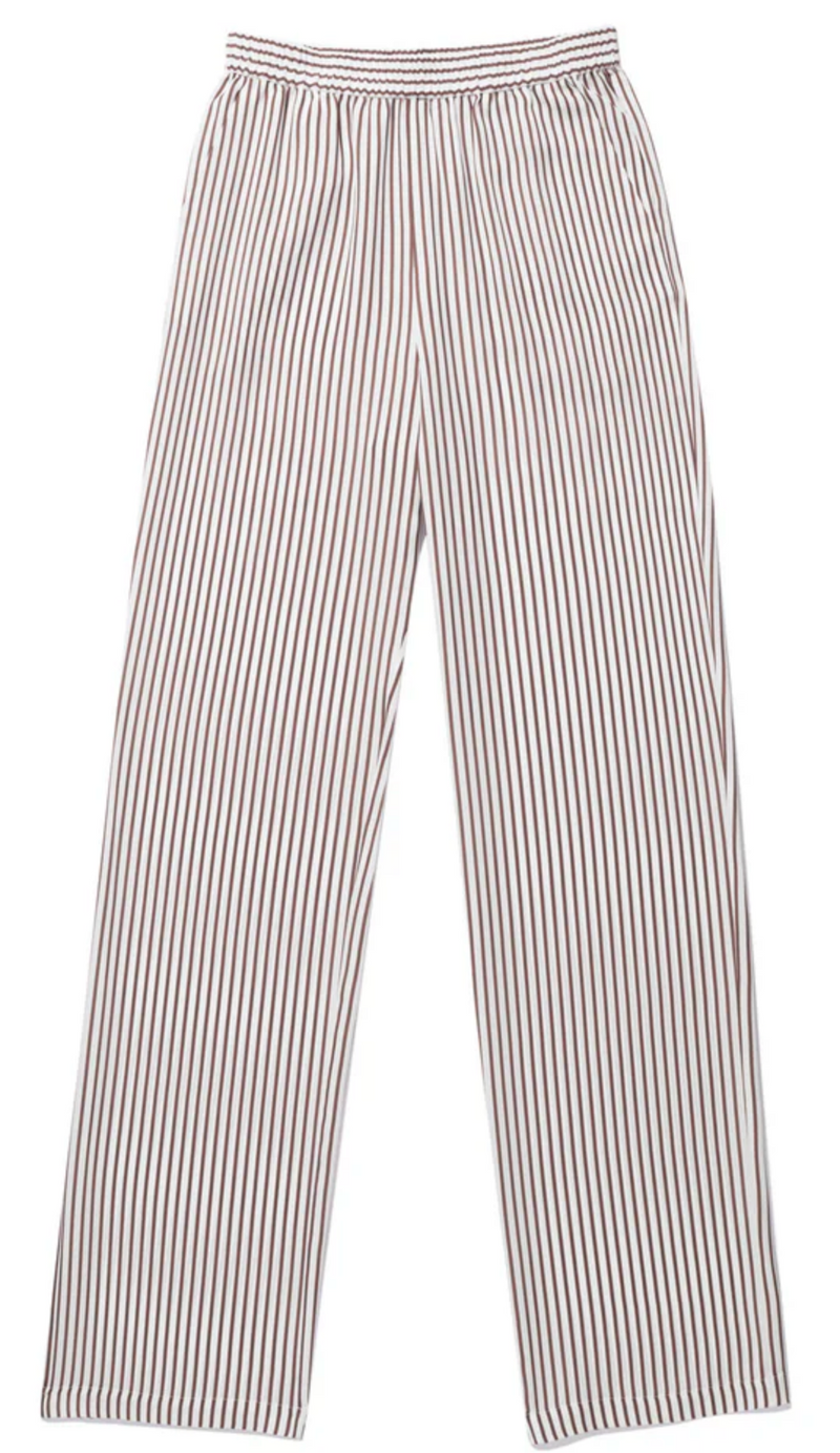 KULE The Silk Fez White/Brown Pants