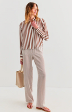 KULE The Silk Fez White/Brown Pants