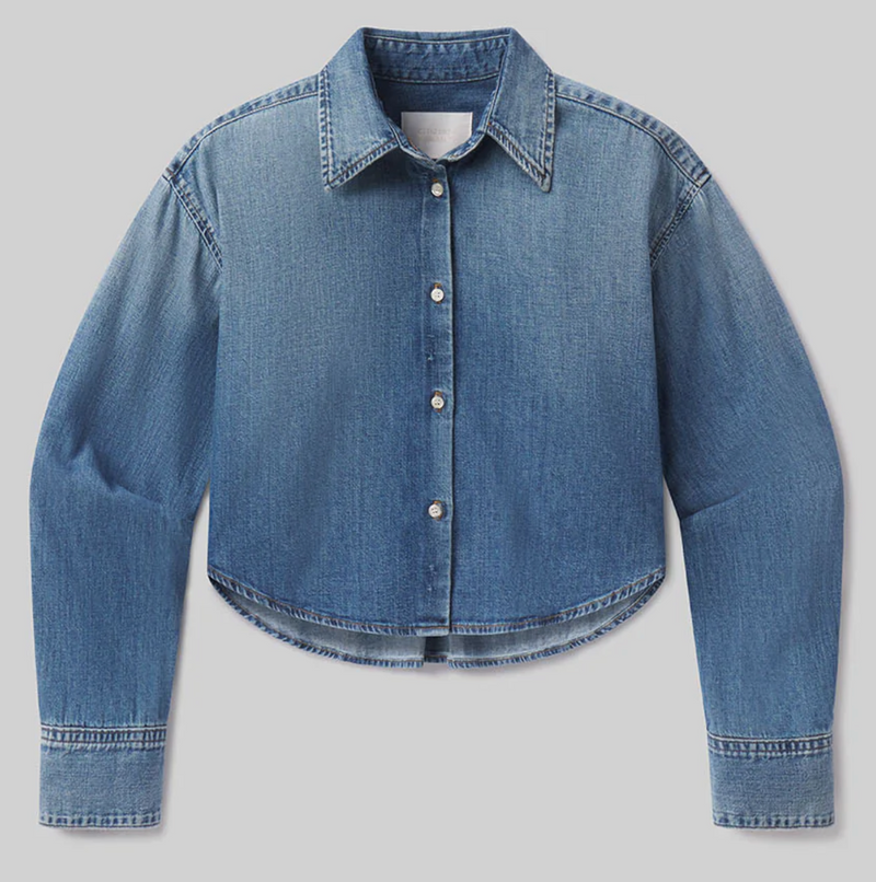Citizens of Humanity Ana Cropped Shirt in Somerset