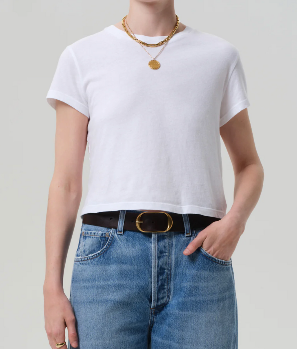 Citizens of Humanity Kyle Tee in White | 4sisters1closet