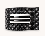Teleties Quilted Medium Flat Rectangle in Jet Black | 4sisters1closet