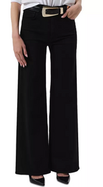 Citizens of Humanity Lyra High Rise Wide Leg Jeans in Plush Black