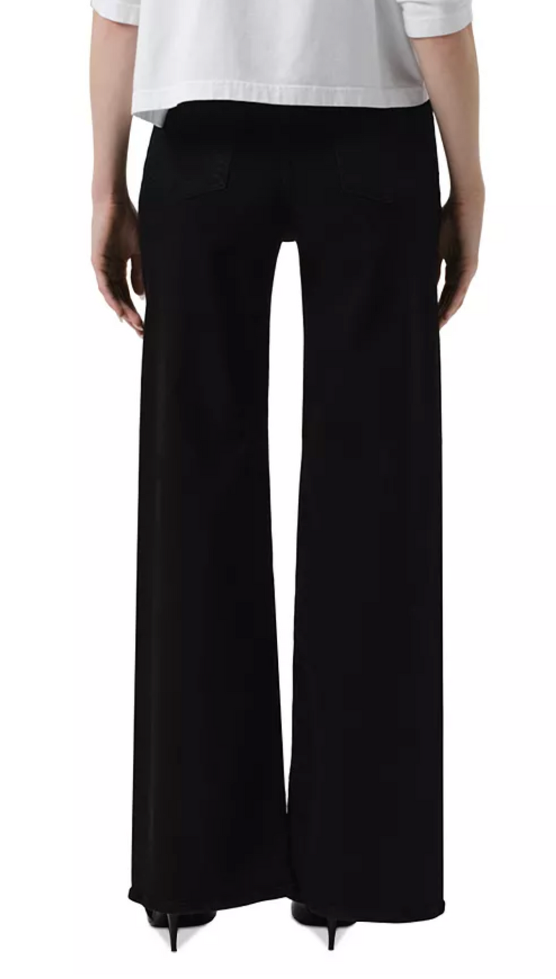 Citizens of Humanity Lyra High Rise Wide Leg Jeans in Plush Black