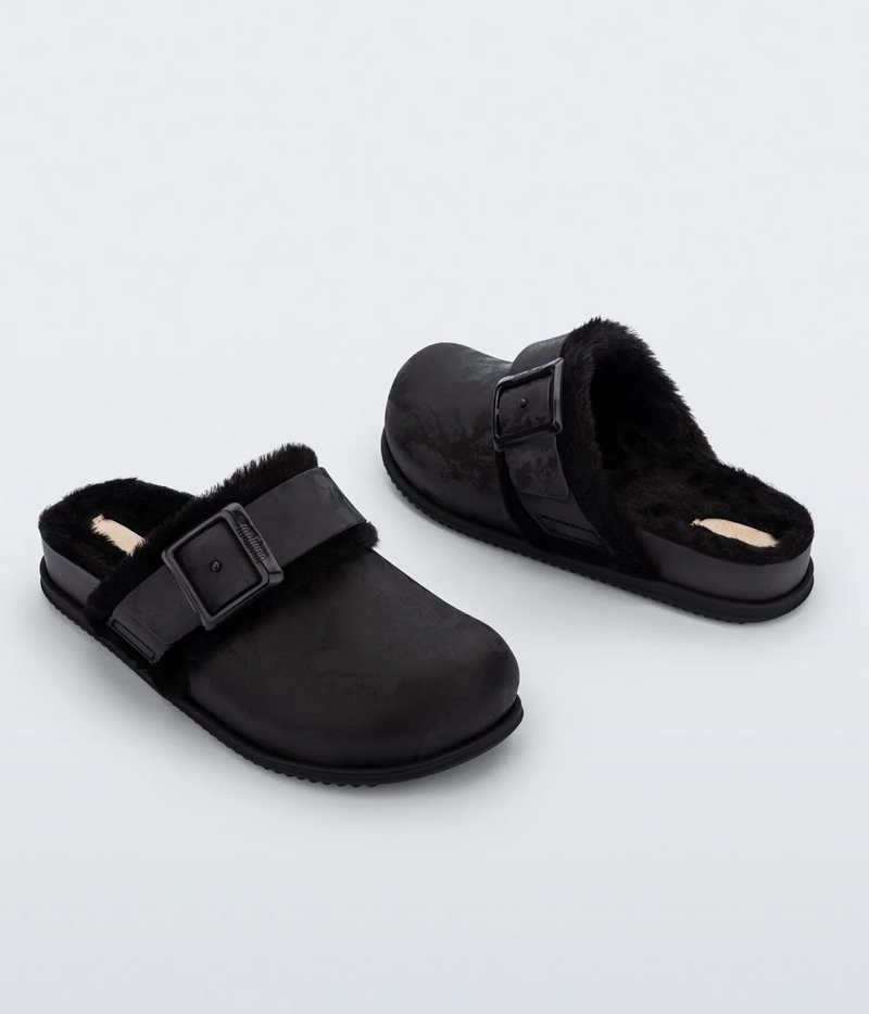 Melissa Cozy Warm Clog in Black
