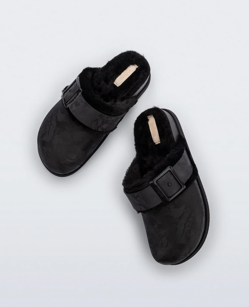 Melissa Cozy Warm Clog in Black