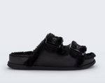 Melissa Cozy Slide Warm in Black | 4sisters1closet
