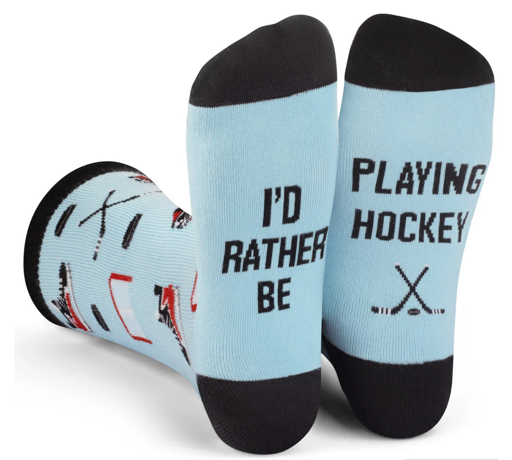 Lavley I'd Rather Be Playing Hockey Socks | 4sisters1closet