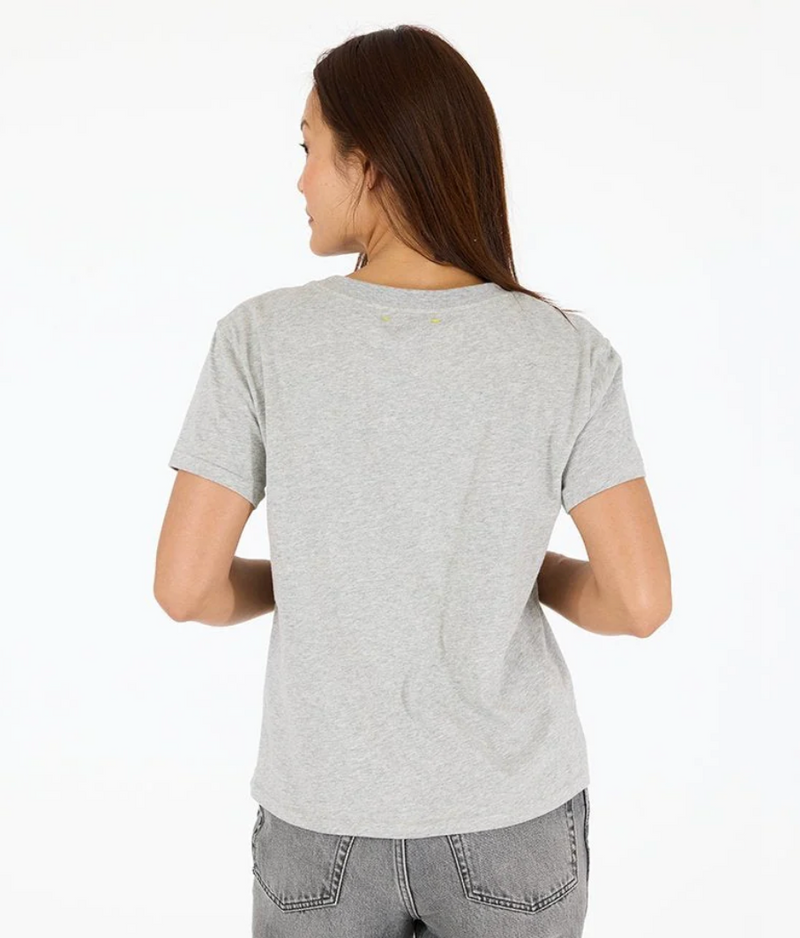 KERRI ROSENTHAL Suki Love Lines-Heather Grey Tee