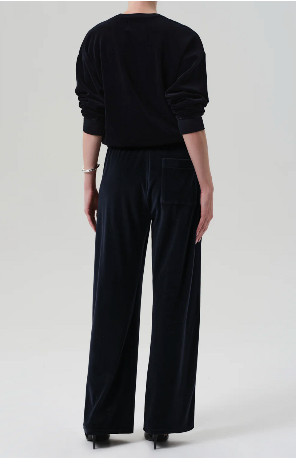 Citizens of Humanity Brynn Drawstring Velour Pant in Notto | 4sisters1closet