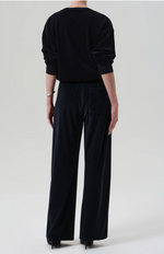 Citizens of Humanity Brynn Drawstring Velour Pant in Notto | 4sisters1closet