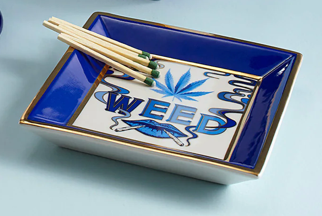 Jonathan Adler Weed Square Tray | 4sisters1closet