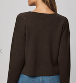 Splendid Libby Cropped Cardigan in Soft Chocolate | 4sisters1closet