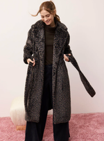 Splendid Lucia Long Fur Coat in Leopard | 4sisters1closet