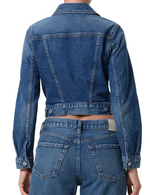 Citizen of Humanity Charisse Shrunken Denim Jacket in Briar