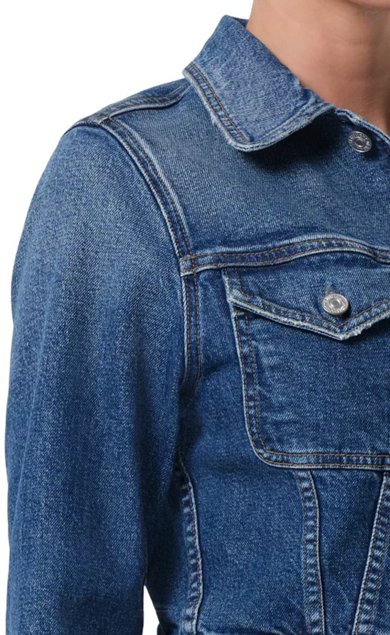 Citizen of Humanity Charisse Shrunken Denim Jacket in Briar