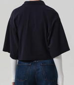 Citizens of Humanity Lowen Polo Shirt in True Navy | 4sisters1closet