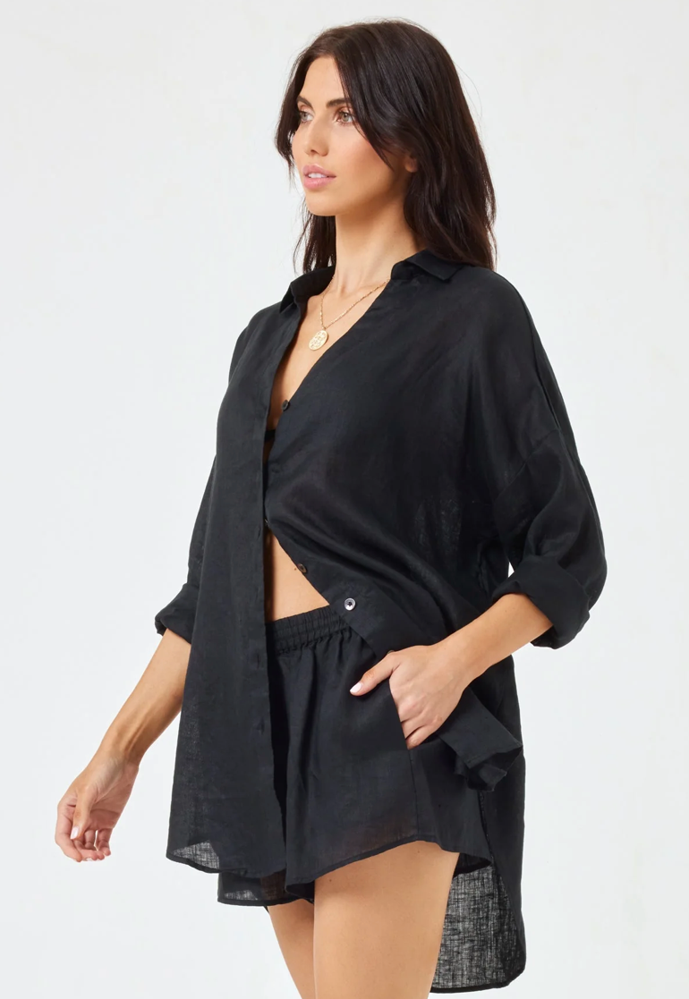 L*SPACE Rio Tunic in Black