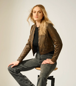 Mauritius Kamaryn Crop Bomber Jacket | 4sisters1closet
